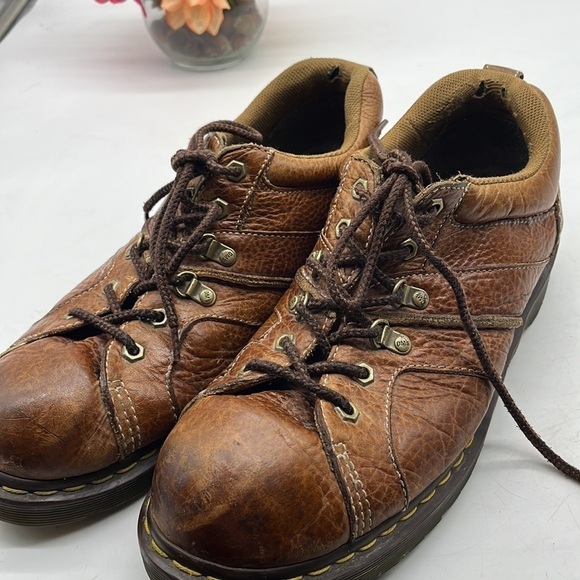 Dr Marten Finnigan Brown Vintage Retro Leather Lace Up Mens size 12. MS2064 main image 7
